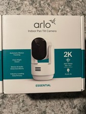 Arlo Indoor Pan Tilt Essential 2k Plug In Security Camera