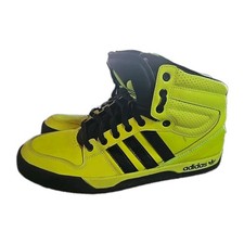 Pre Owned Adidas Court Attitude Electric Lime Green/Black Mens Size 12