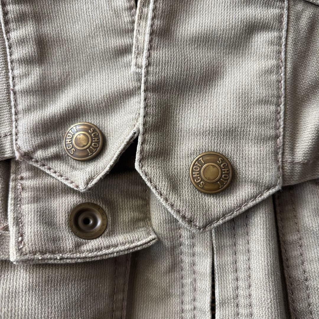 Excellent condition Schott Work Jacket Front and … - image 12