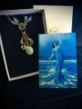 Kirks Folly "I Remember You By Heart" Locket and Charms Necklace 16” NIB