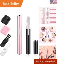 Portable Electric Eyebrow Trimmer & Face Razor with Comb - Beauty Must-Have