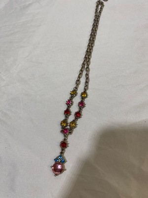 oilily vintage rhinestone necklace