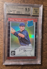 2016 Donruss Optic * Trea Turner * RC  retro 89' auto * graded 9.5 gem * 1/5 red