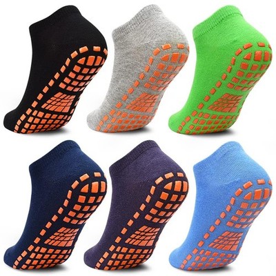 Tphon Boys Non Slip Trampolines Socks with Grips Ankle 2-5T, #1 6 Pairs 