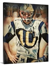 “The GOAT” Tom Brady Canvas 16x20 Tampa Bay Patriots Retired Champion Legend