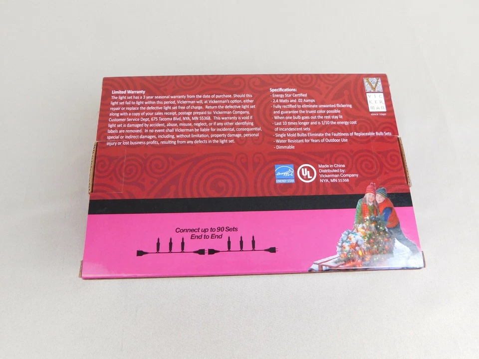 Vickerman X8GC751 16-Foot 25 LED Light Set - Warm White #181 - Image 2 of 2