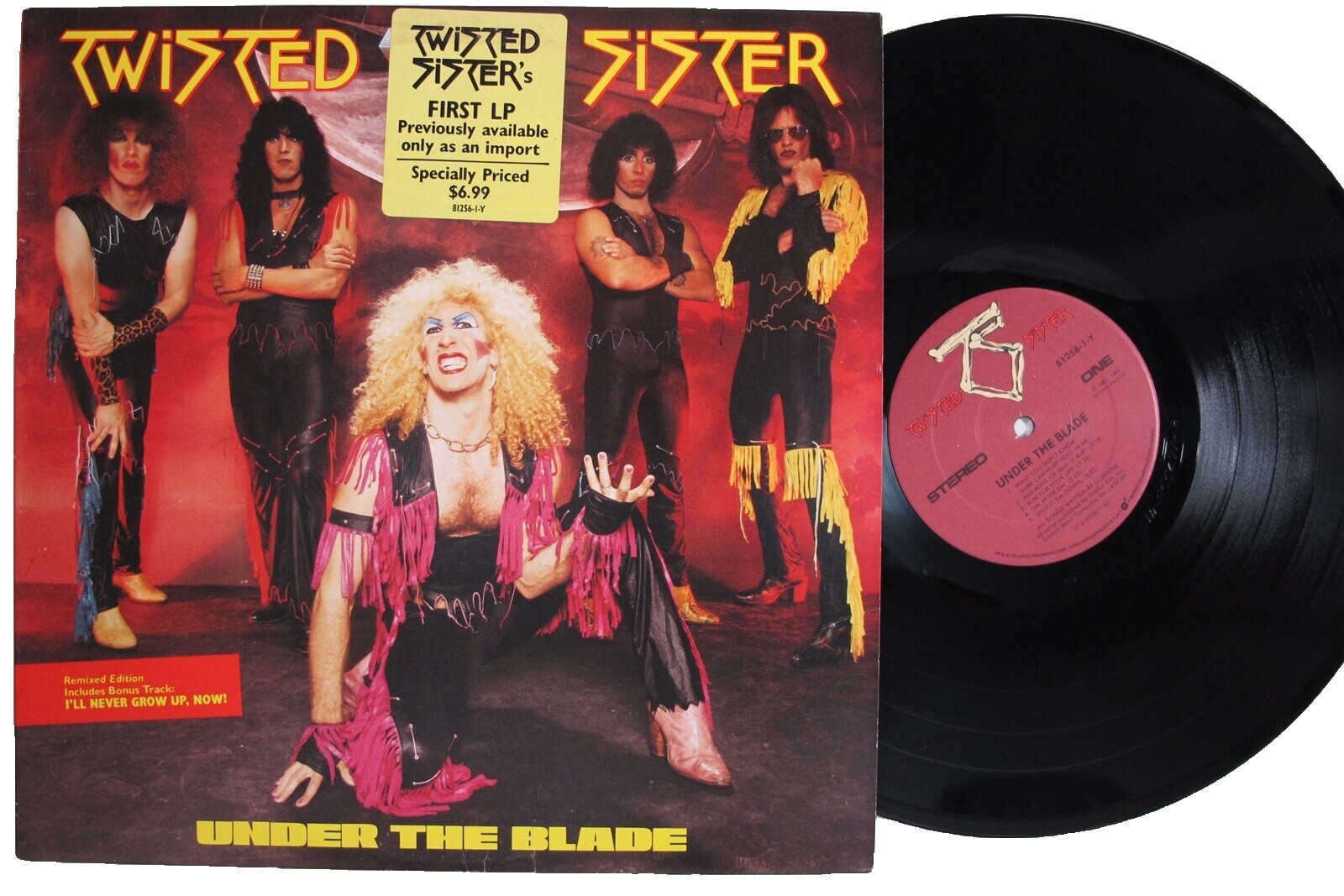 ツイステッド シスターアンダーザブレード レコード Twisted Sister – Under The Blade – Vinyl (LP, Album), 1982