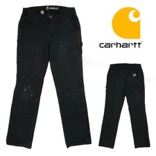 CARHARTT Womens 4 Original Fit Carpenter Pants Double Knee Duck Canvas Utility