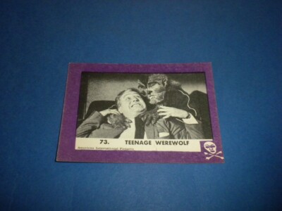 TERROR MONSTER SERIES card #73 series 2 1963 ROSAN NY purple