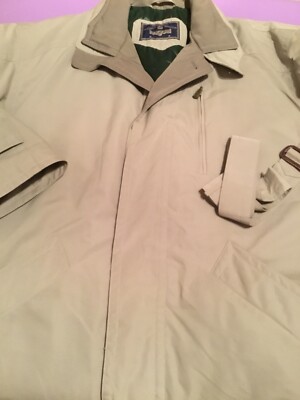 Bugatti Mantel von Wöhrl Khaki Gr. 52 Tolle Details Art Trenchcoat Super Zustand
