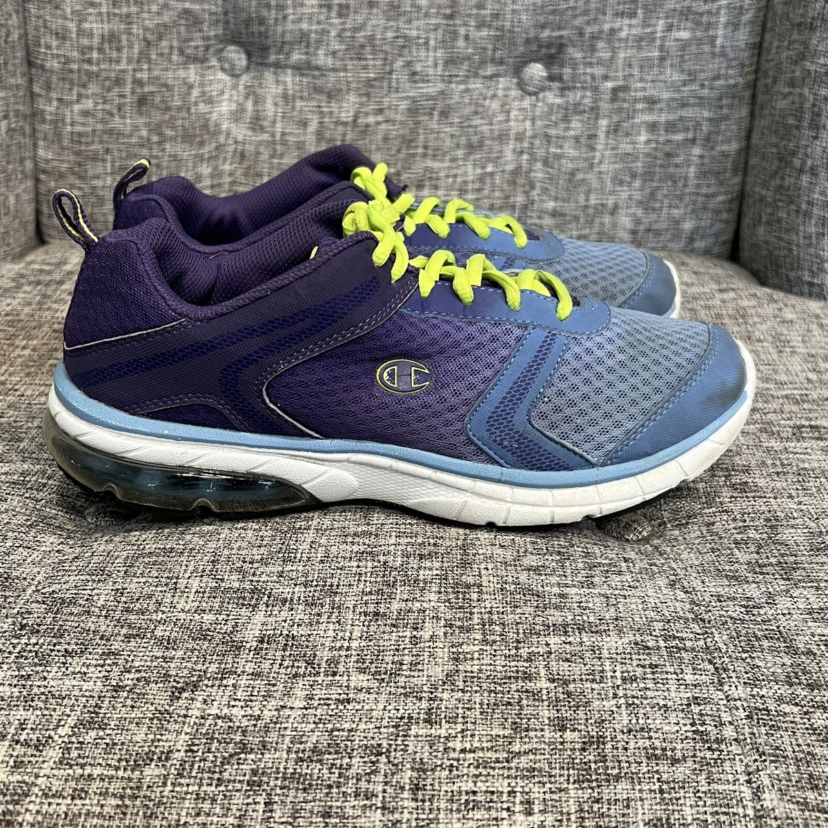 Champion Athletic Running Tennis Shoes Purple Blue Lime  display picture 2