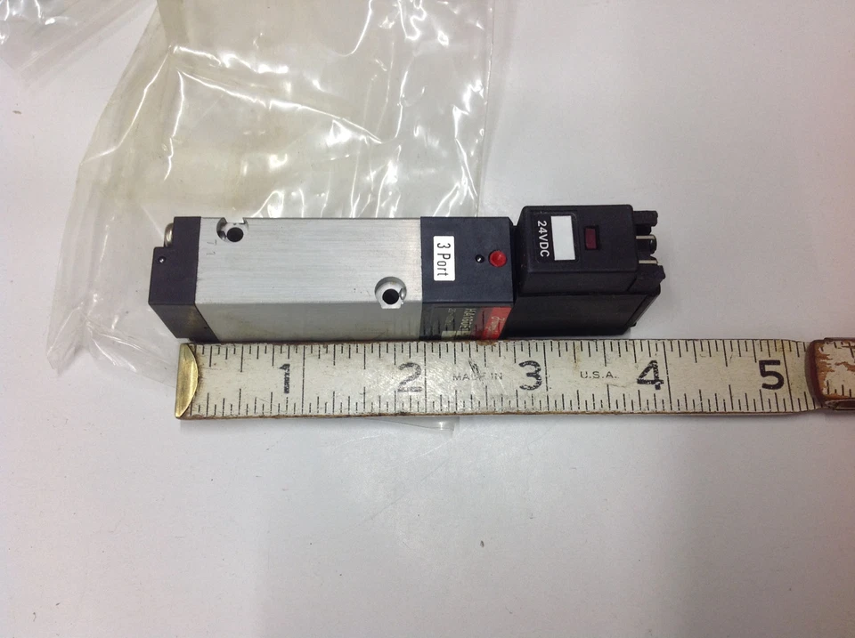 Electroválvula de aire Humphrey HA180E1 11, 24VDC, 20~100 PSI, 3 puertos. NUEVO Foto 3 de 4