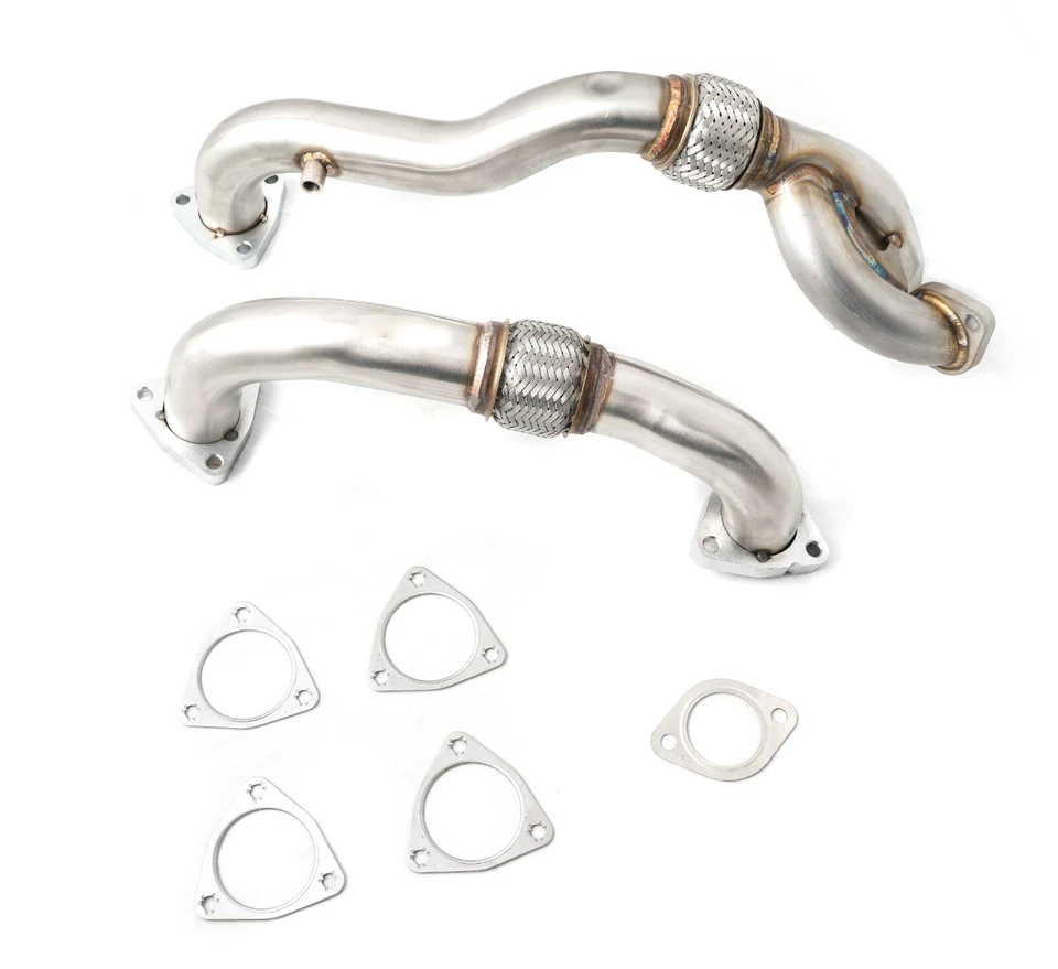 Rudy's Heavy Duty Up Pipes with Gaskets For 08-10 Ford 6.4L Powerstroke Diesel - Imagem 2 de 3