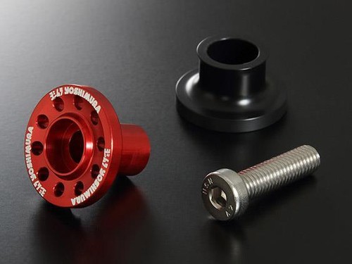 YOSHIMURA RED HIGH LINE PADDOCK STAND BOBBINS SUZUKI HAYABUSA 2021-2025 - Picture 2 of 2
