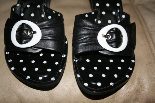 Nicole slip-on sandals Heels Stiletto New Buckle 10M - Picture 2 of 5