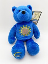 Limited Treasures 1999 Euro Teddy Bear Plush Bean Bag Toy Uncirculated Coin Tag