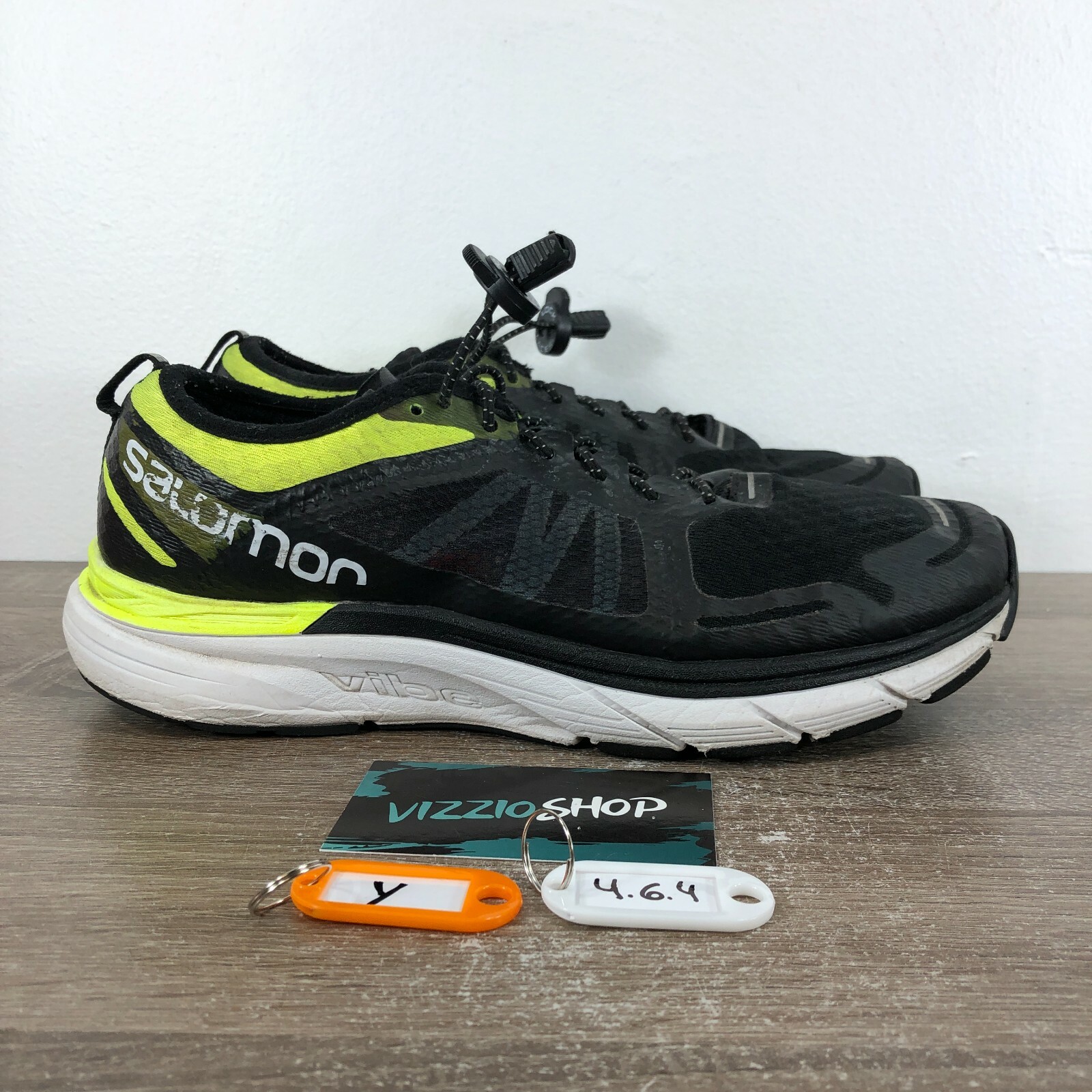 Salomon Sonic Ra Max Black Yellow Trail Running Shoes Men\u0026#039;s 9 400172 |  eBay