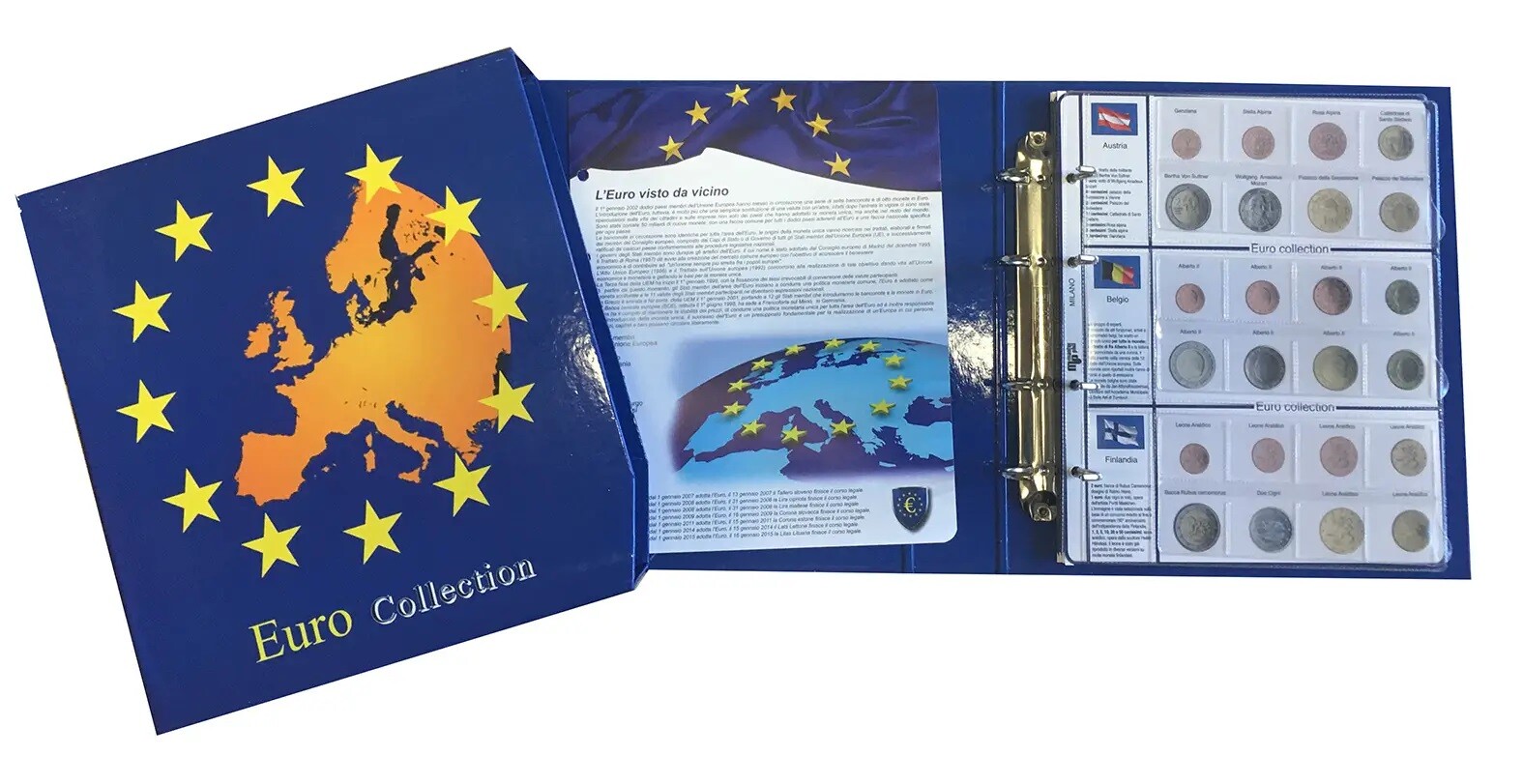 Masterphil Album Per Decorazioni Miltari - Copertina Verde Con Foderina E 10 Fogli A 6 Tasche