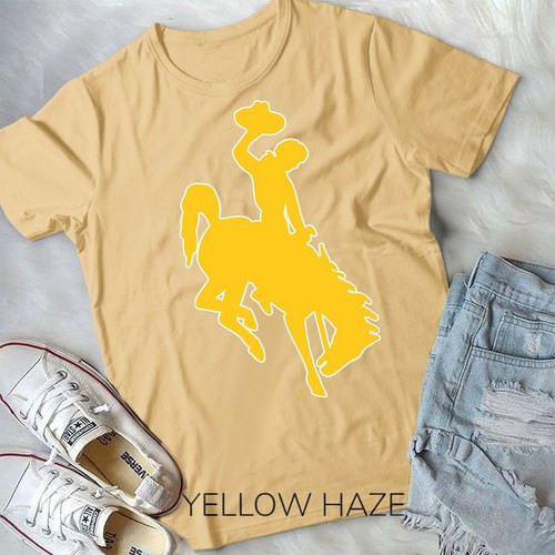Mens Wyoming Cowboys Apparel Brown Cowboys Icon T-Shirt Unisex T-shirt - Picture 11 of 11
