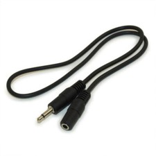 1.5FT 3.5mm 2 conductor Male to Female Audio EXTENSION Cable
