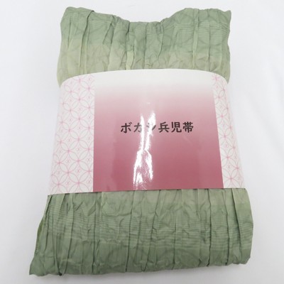 Yukata belt Summer Heko obi Polyester Cloisonne pattern Green Women's