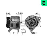 ERA Lichtmaschine Generator 140A 14V FüR Fiat Ducato Pritsche/Fahrgestell 180