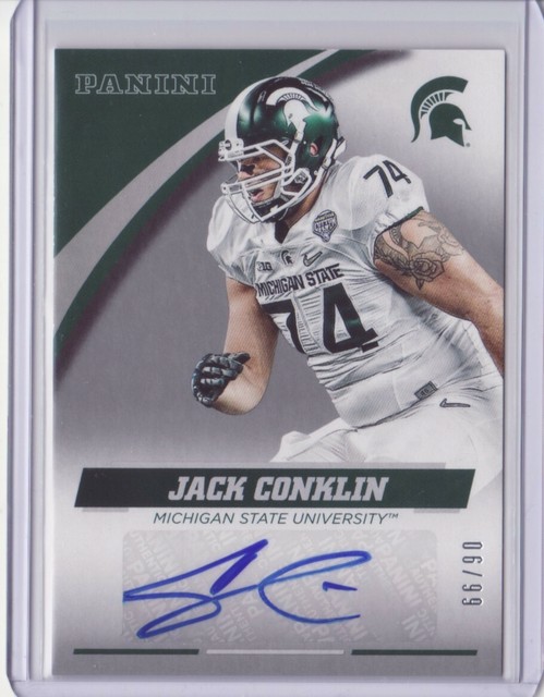 2016 Panini Collegiate Michigan State Autograph Silver Jack Conklin /99 Auto