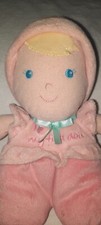 Baby Starters My First Doll Plush Blonde Hair Pink Blue Eyes Lovey Toy
