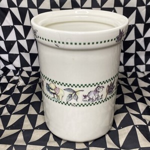 Winnie the Pooh 100 Acre Woods Stoneware Cookie Jar Canister Disney Piglet