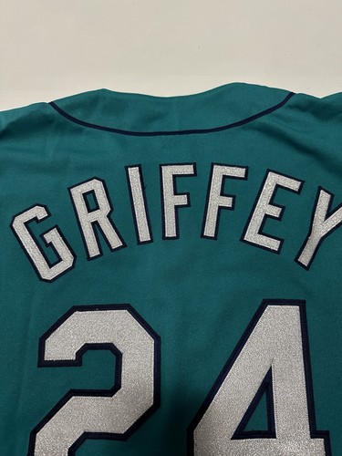 Russell Authentic Ken Griffey Jr Teal Jersey Sz 48 XL Seattle Mariners - Picture 10 of 14