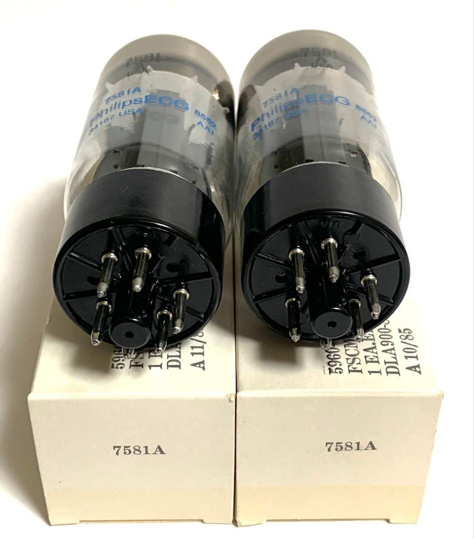 7581A/PhilipsECG 6L6GC同等管Matched pair Used Matched Pair 7581A / PhilipsECG 6L6GC Equivalent Power
