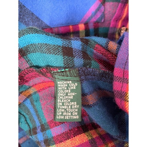 Men's Claybrooke Outdoors Wool Blend Button Up Colorful Plaid Shirt Size M - Picture 4 of 5