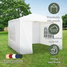 Airwave 3m x 3m Party Tent Marquee with FREE Windbar, Water Resistant, 4 Sides