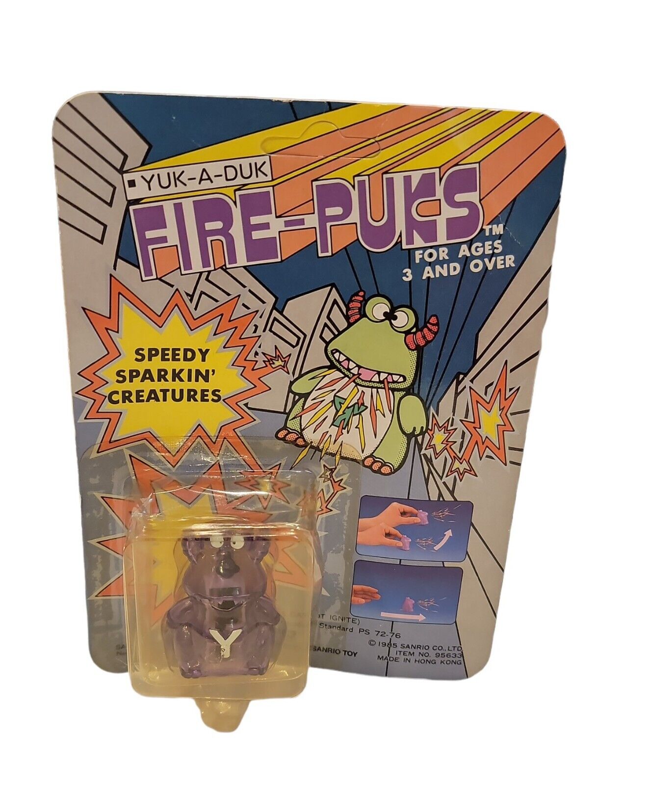 NEW Yuk-A-Duk Fire-Puks Figure by Sanrio 1985 Hello Kitty Puk Muk Duk Buk Sealed