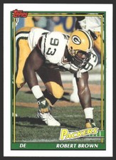 Robert Brown #455 1991 Topps Green Bay Packers