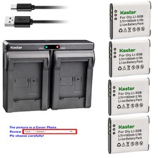 Kastar Dual Charger Battery for Olympus Li-50B LI-50C  Tough TG-835 TG-850 iHS
