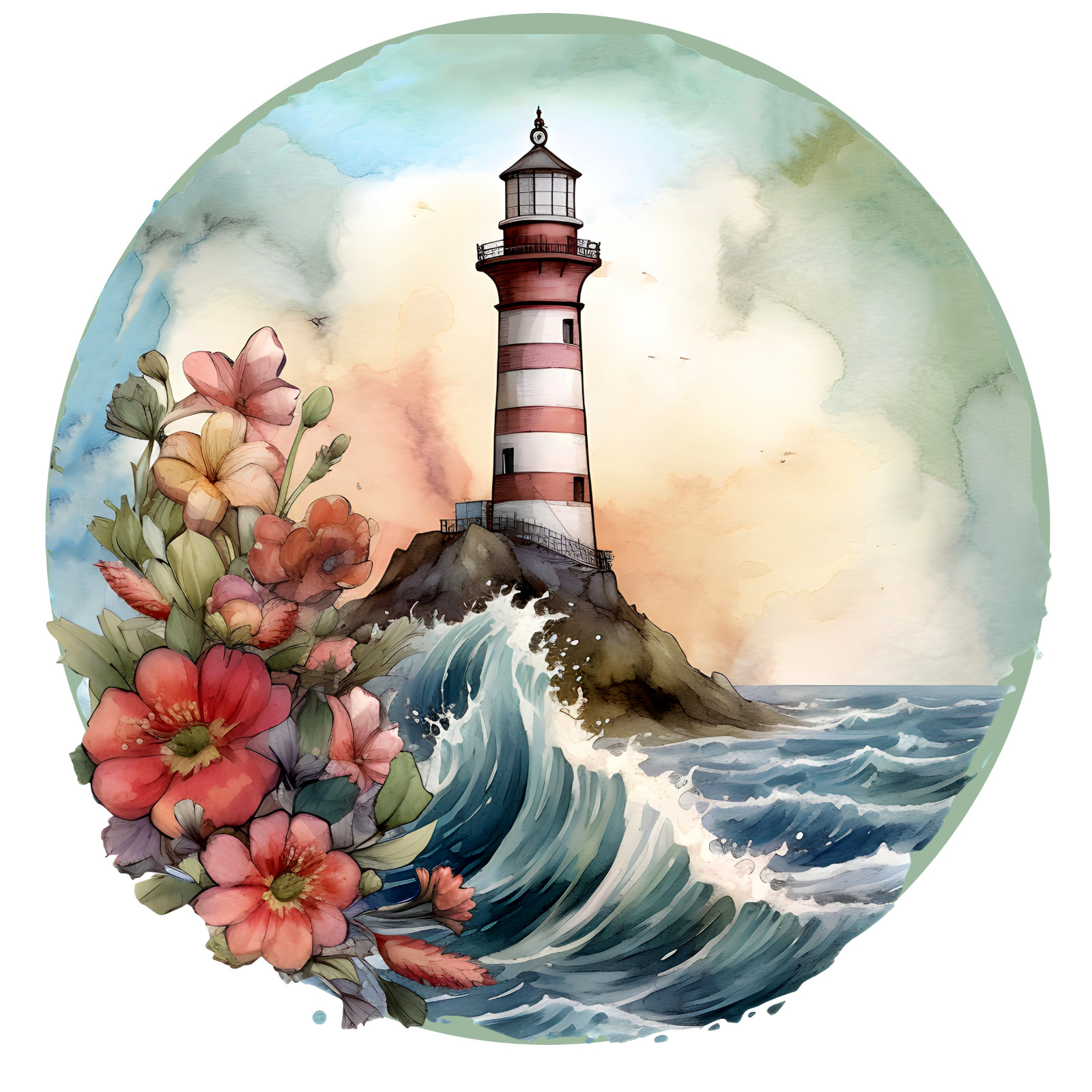 XXXL 60x60 cm car decal sticker lighthouse sticker
