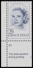 US 2749 Grace Kelly 29c plate single LL S2 MNH 1993
