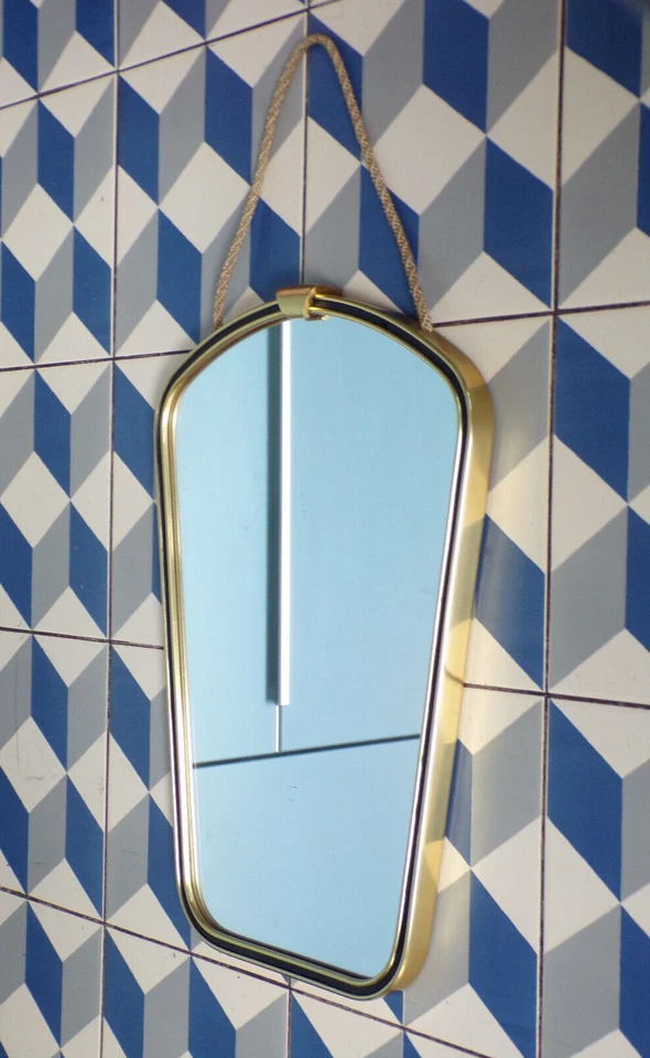 MIROIR-FORME LIBRE-RéTROVISEUR VINTAGE-DESIGN 60-29X41cm - Photo 3/4