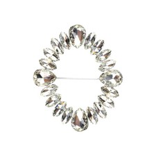 UK 1X Crystal Rhinestone Buckle Belt Decorative Sash Scarf Slide Jewelry Making