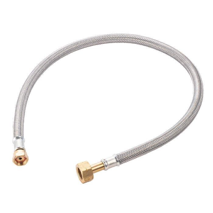 0.75M NRV Butane Excess Flow Safety Valve x W20 - Armoured Pigtail Hose Assembly