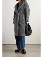 MAX MARA Teddy Bear Icon Coat Grey Size XS Orig. $4390 NWT