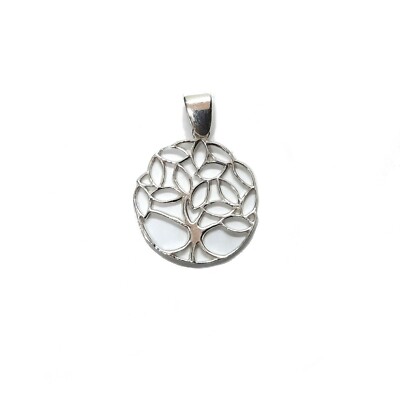 Sterling Silver Pendant Tree of Life Solid Hallmarked 925 Handmade
