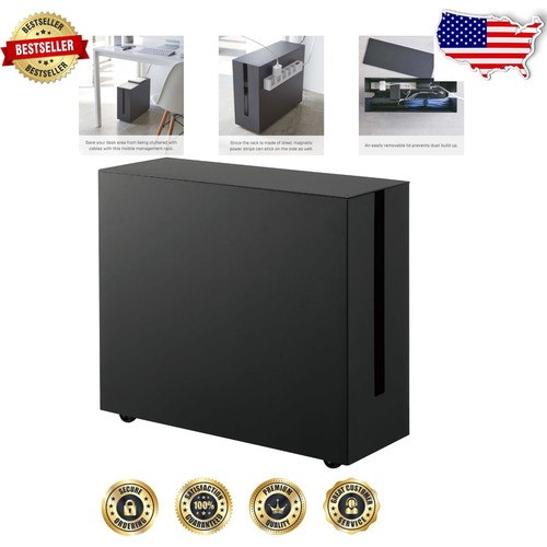 Modern Rust-Resistant Cable Organizer with 3 Shelves for Office & Bedroom