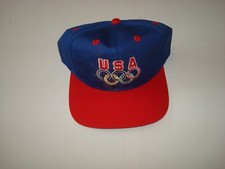 USA OLYMPIC DREAM TEAM ATLANTA  DEADSTOCK VINTAGE 90S  SCRIPT HAT CAP SNAPBACK  