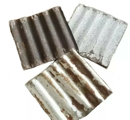 SALE! 100 pcs. Rustic Reclaimed Corrugated (6in x 6in) Barn Metal - Picture 2 of 6