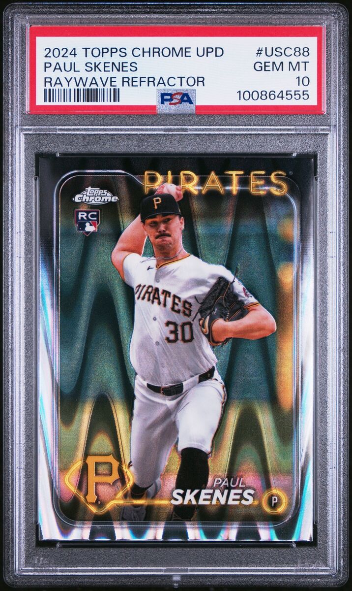 PSA 10 PAUL SKENES 2024 TOPPS CHROME UPDATE RAYWAVE PSA 10 PAUL SKENES 2024 TOPPS CHROME UPDATE RAYWAVE