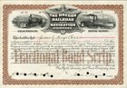 1896 Oregon Railroad & Navigation Bond Scrip Certificate