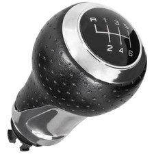 POMMEAU DE LEVIER DE VITESSE NOIR + CHROME 6 VITESSES POUR AUDI A3 8L 96-03