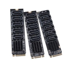 M.2 To SATA 3.0 Riser Card M2 M-KEY PCI-E Expansion Card SATA3.0 6Gbps Converter